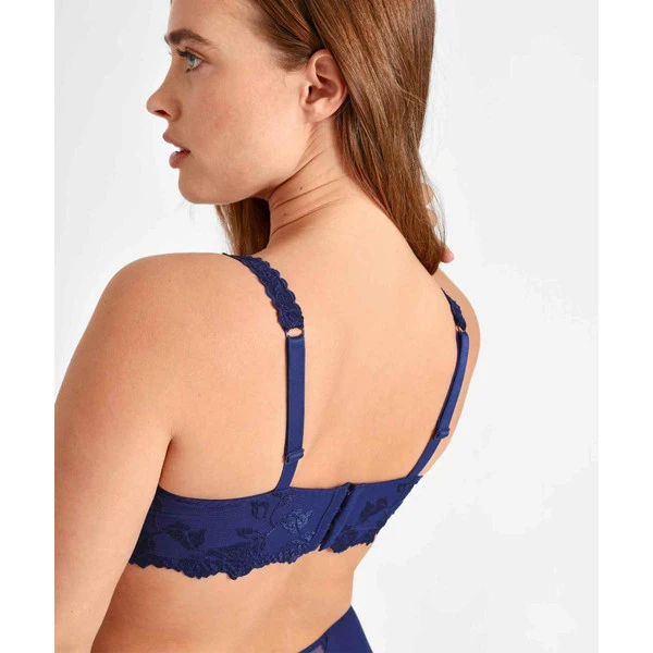 Soutien-gorge Plongeant Armatures Aubade SOFTESSENCE Bleu SOFTESSENCE – Image 3