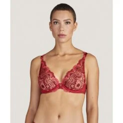 Soutien-gorge Plongeant Armatures Aubade French Red ART OF INK
