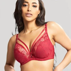 Soutien Gorge Plongeant Armatures - Rouge Panache Yasmin Non Padded