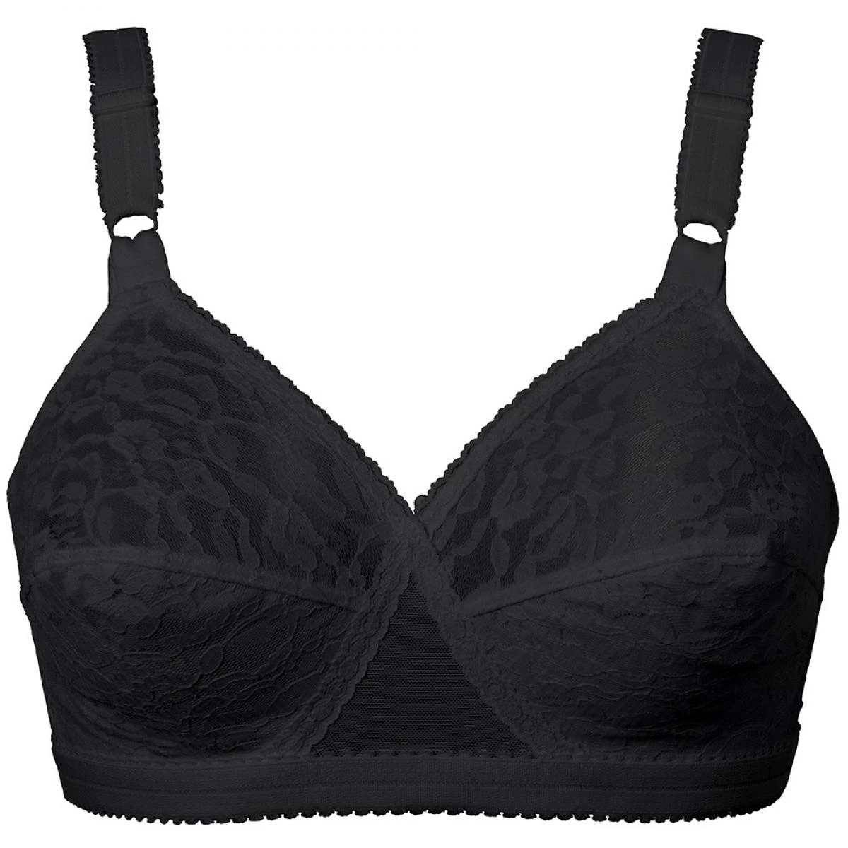Playtex Soutien-Gorge Sans Armatures Noir Coeur Croisé Coeur Croisé Classique – Image 2