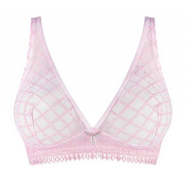 Soutien-gorge Plongeant Sans Armatures - Rose Louisa Bracq Paco – Image 2