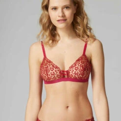 Simone Perele Soutien-gorge Triangle Sans Armatures Simone Pérèle FELICIE Rouge FELICIE