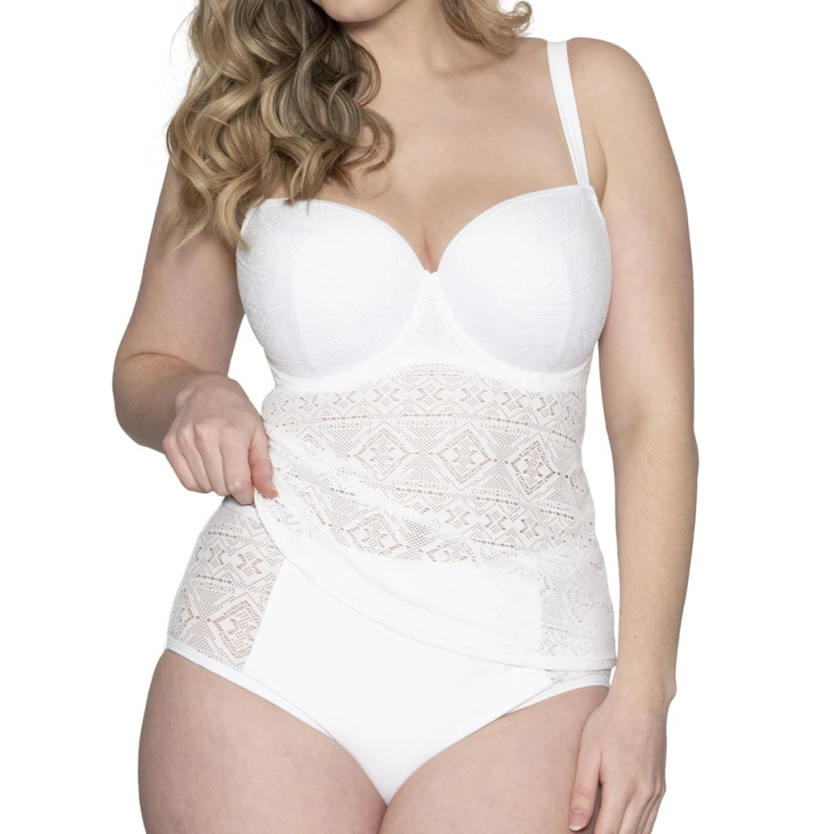 Tankini Balconnet Armatures Curvy Kate Maillot RUSH White Rush