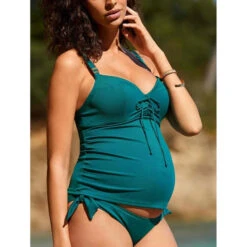 Tankini De Grossesse Bonnets Mousse Armatures Vert Cache-Cœur Maillot De Bain Porto Vecchio PORTO VECCHIO