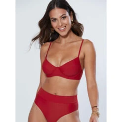 Top De Bikini à Armatures Marron
